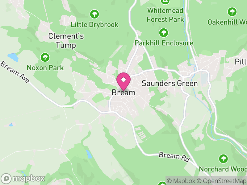 Map of West Dean, Forest of Dean