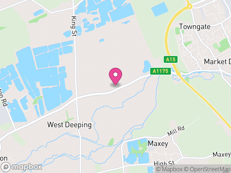 Map of West Deeping, South Kesteven