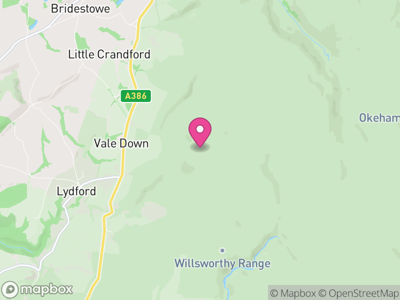 Map of West Devon, Devon