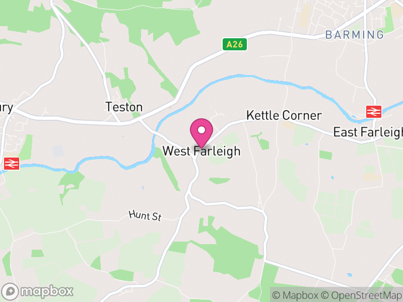 Map of West Farleigh, Maidstone