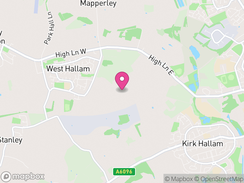 Map of West Hallam, Erewash
