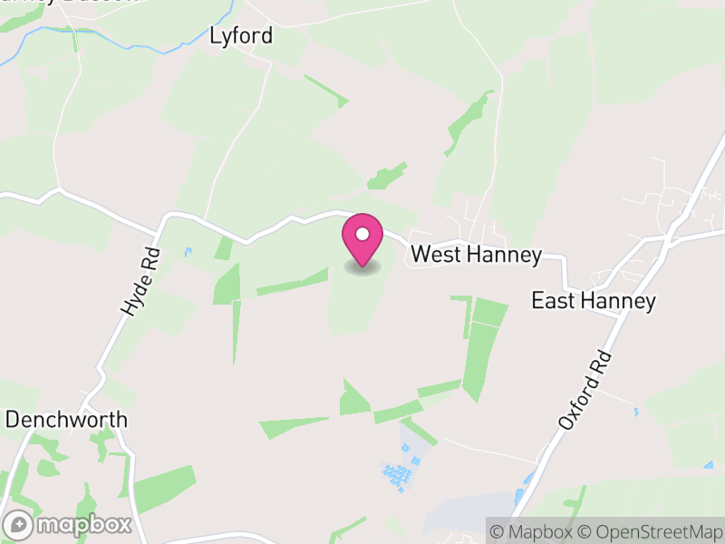 Map of West Hanney, Vale of White Horse