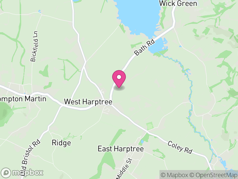 Map of West Harptree, Bath and North East Somerset