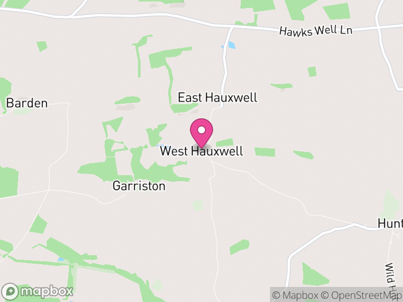 Map of West Hauxwell, North Yorkshire