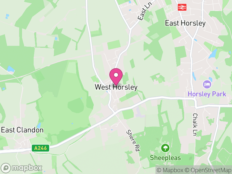 Map of West Horsley, Guildford