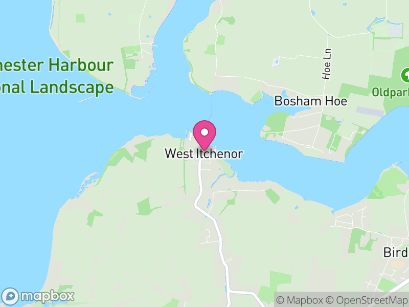 Map of West Itchenor, Chichester