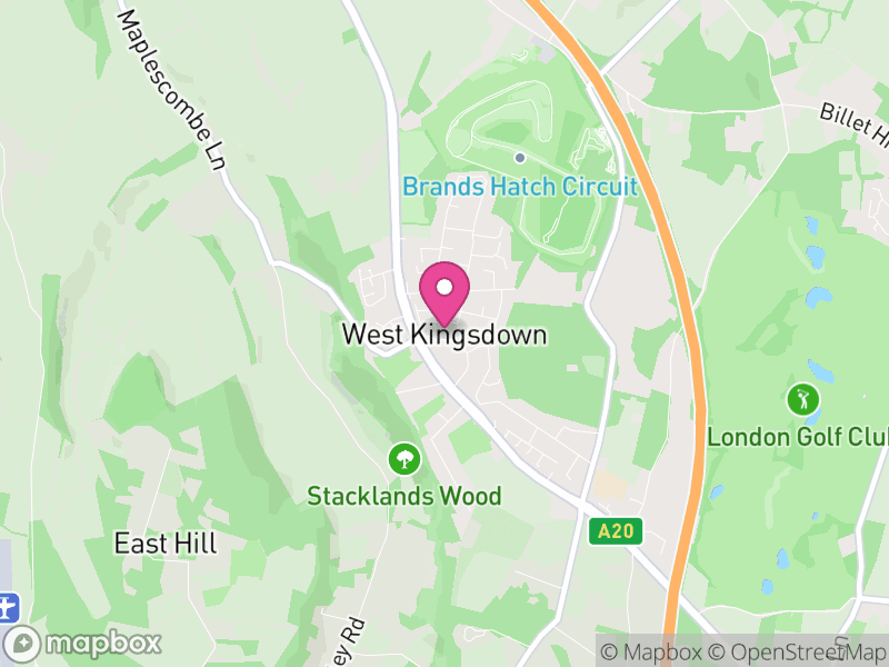 Map of West Kingsdown, Sevenoaks