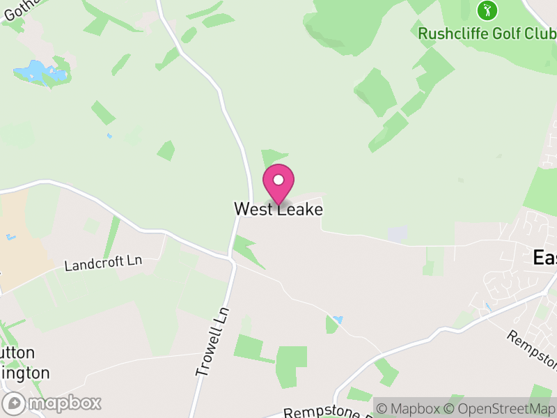 Map of West Leake, Rushcliffe
