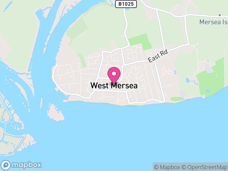 Map of West Mersea, Colchester