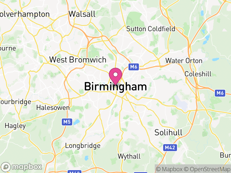 Map of West Midlands, England