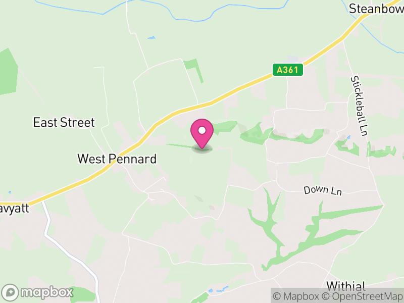 Map of West Pennard, Somerset