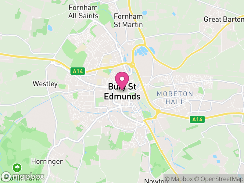 Map of West Suffolk, Suffolk