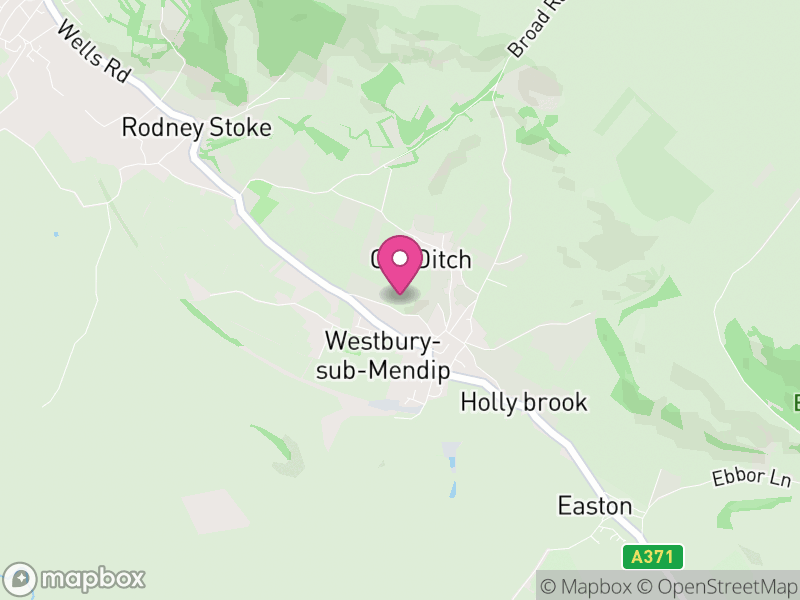 Map of Westbury, Somerset