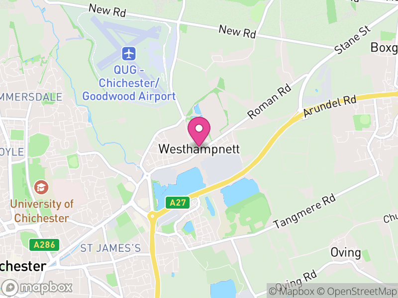Map of Westhampnett, Chichester