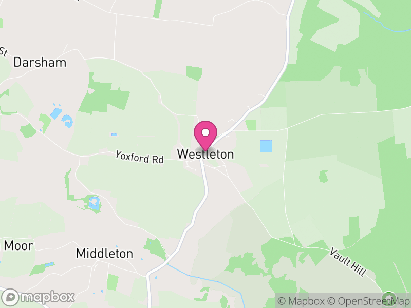 Map of Westleton, East Suffolk