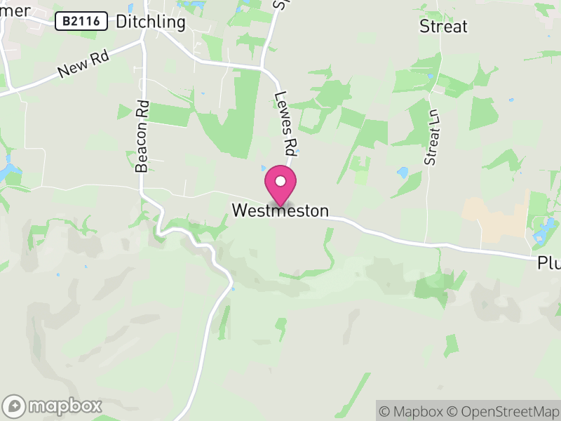 Map of Westmeston, Lewes