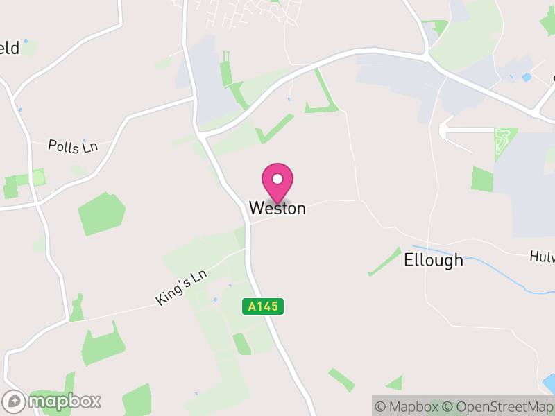 Map of Weston, East Suffolk