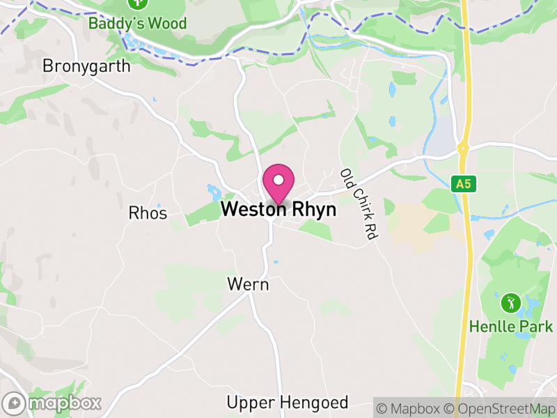 Map of Weston Rhyn, England