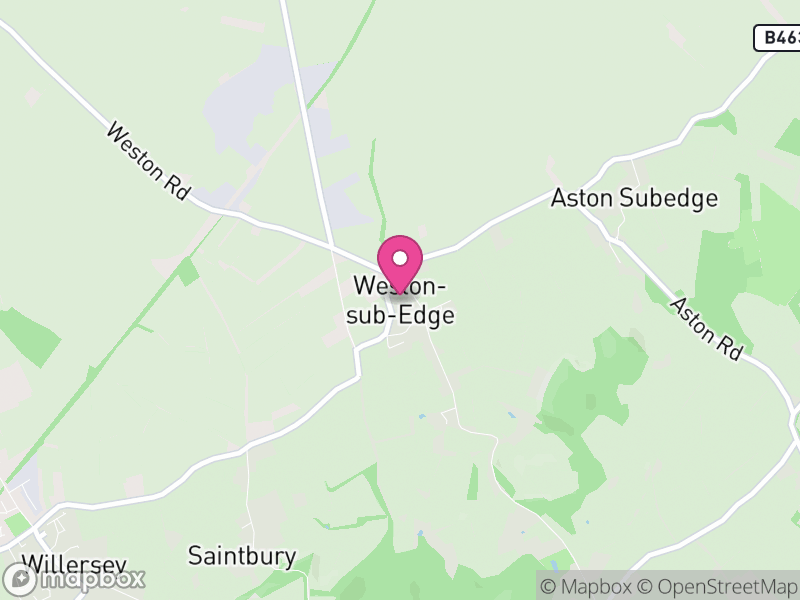 Map of Weston Subedge, Cotswold