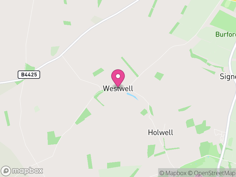 Map of Westwell, West Oxfordshire
