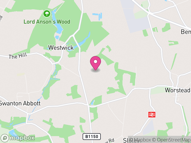 Map of Westwick, North Norfolk