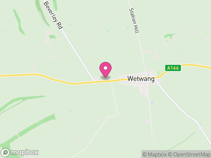 Map of Wetwang, East Riding of Yorkshire