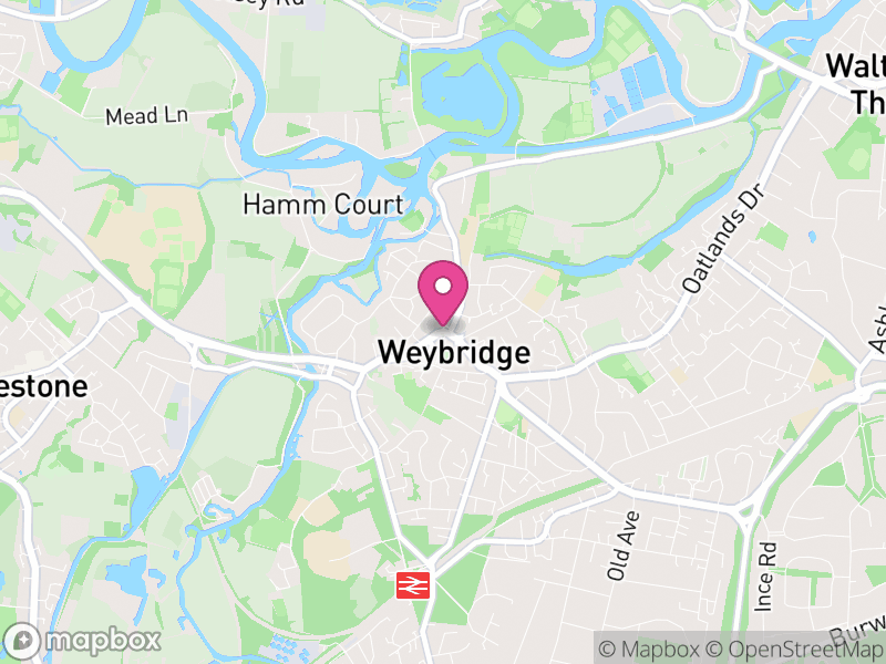 Map of Weybridge