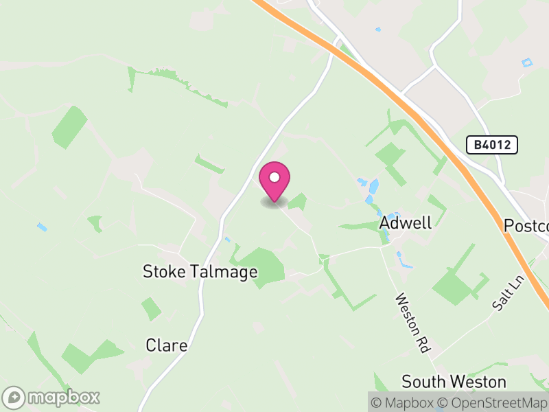 Map of Wheatfield, South Oxfordshire