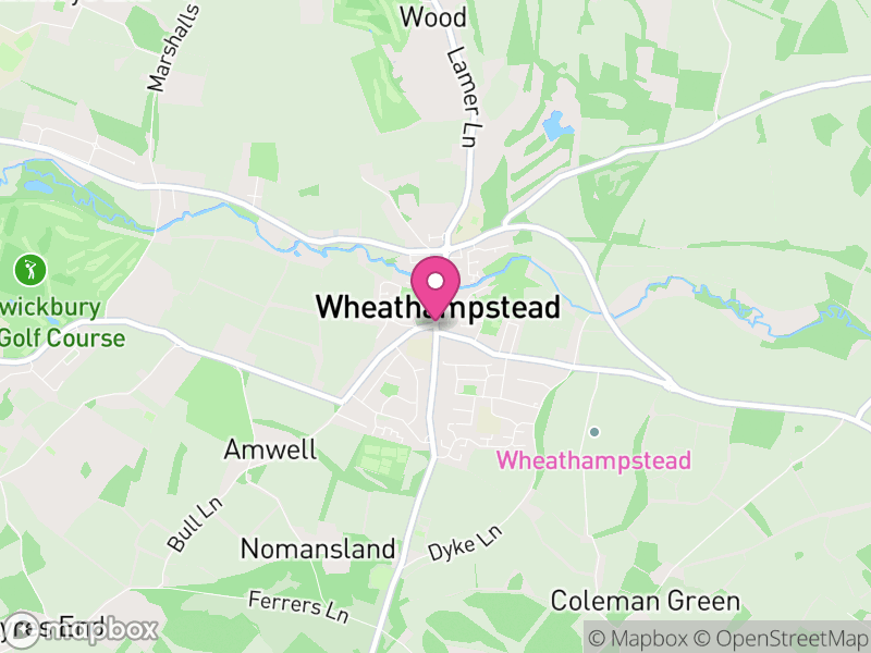 Map of Wheathampstead, St Albans