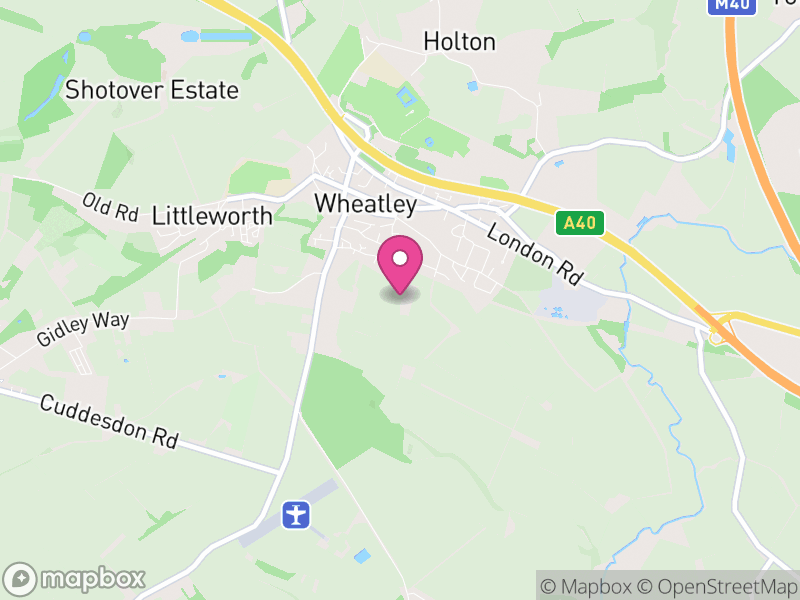 Map of Wheatley, South Oxfordshire