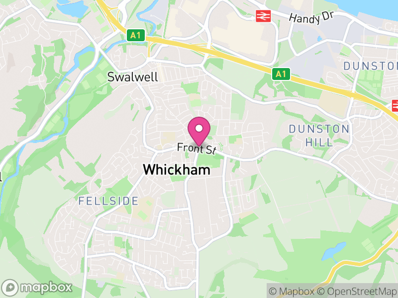 Map of Whickham