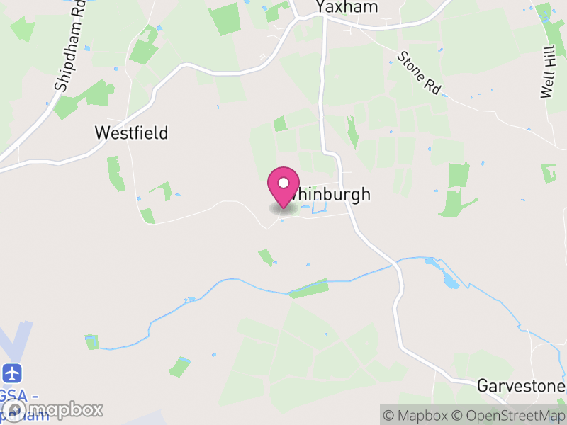 Map of Whinburgh and Westfield, Breckland