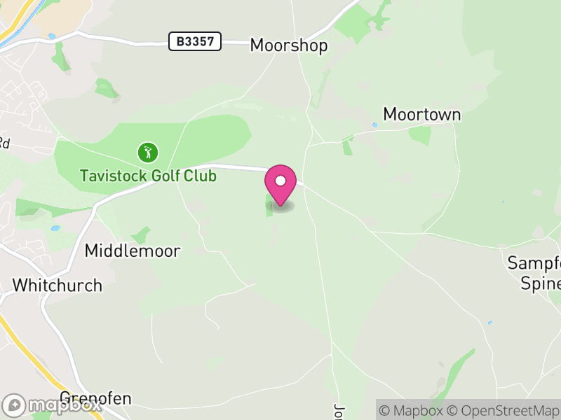 Map of Whitchurch, West Devon