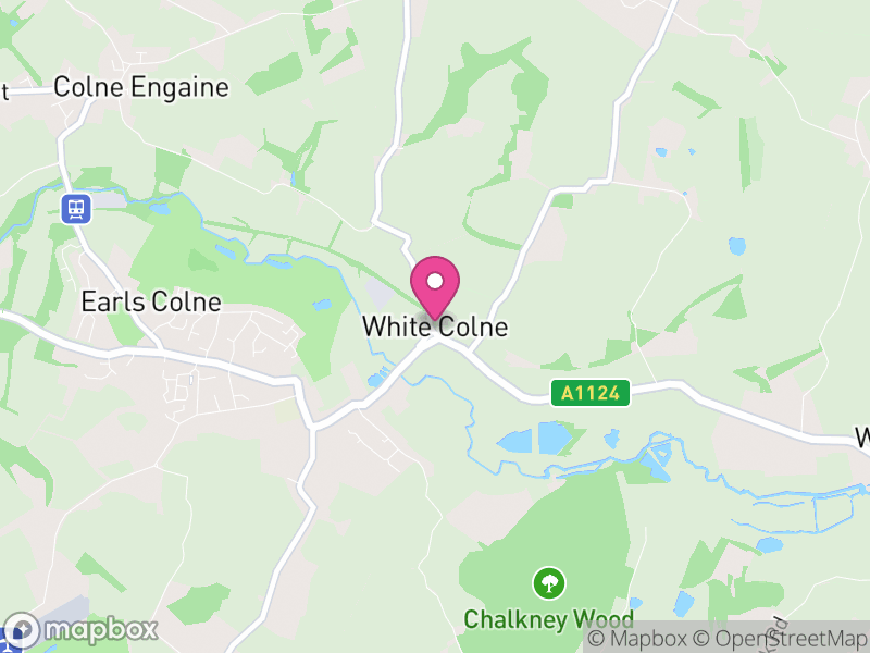 Map of White Colne, Braintree