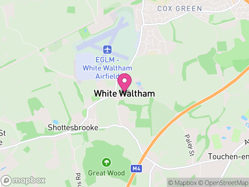 Map of White Waltham, Windsor and Maidenhead