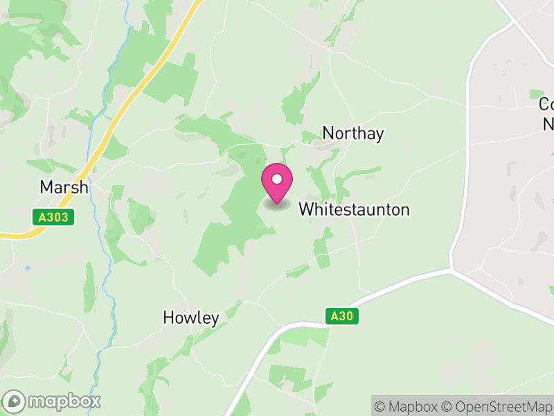 Map of Whitestaunton, Somerset