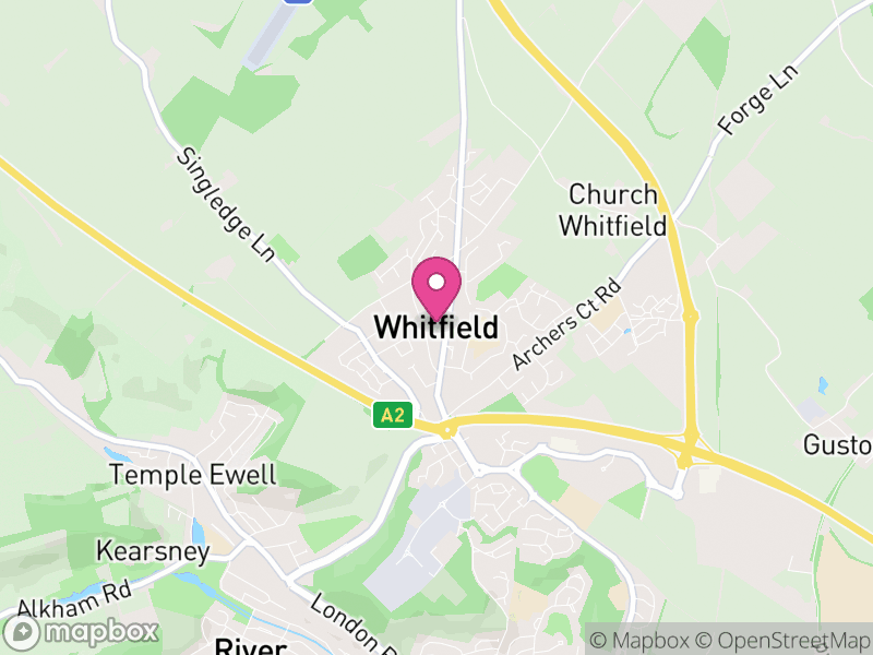 Map of Whitfield, Dover