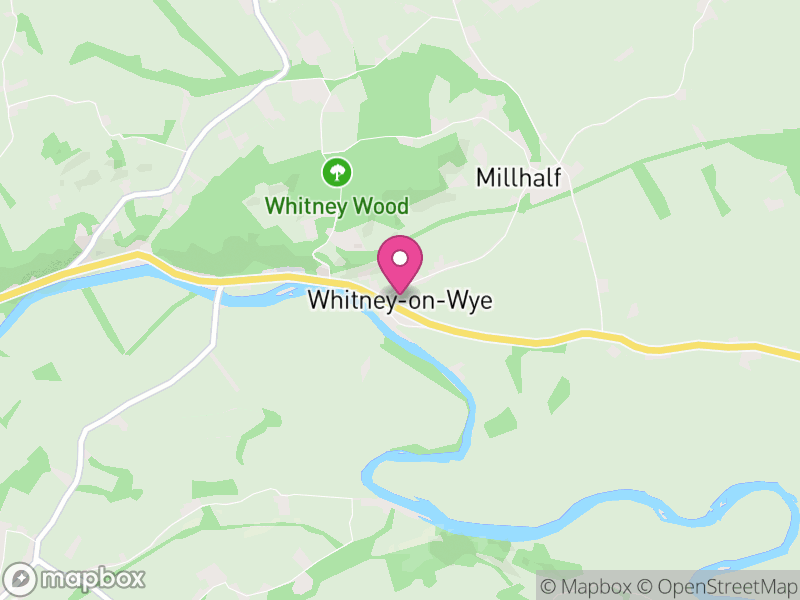 Map of Whitney-on-Wye, Herefordshire