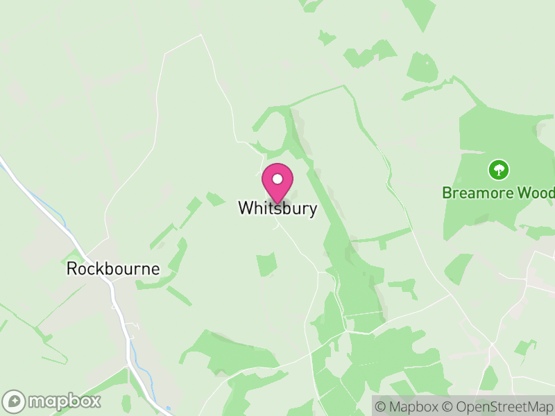 Map of Whitsbury, New Forest