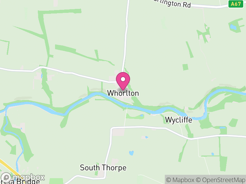 Map of Whorlton, County Durham