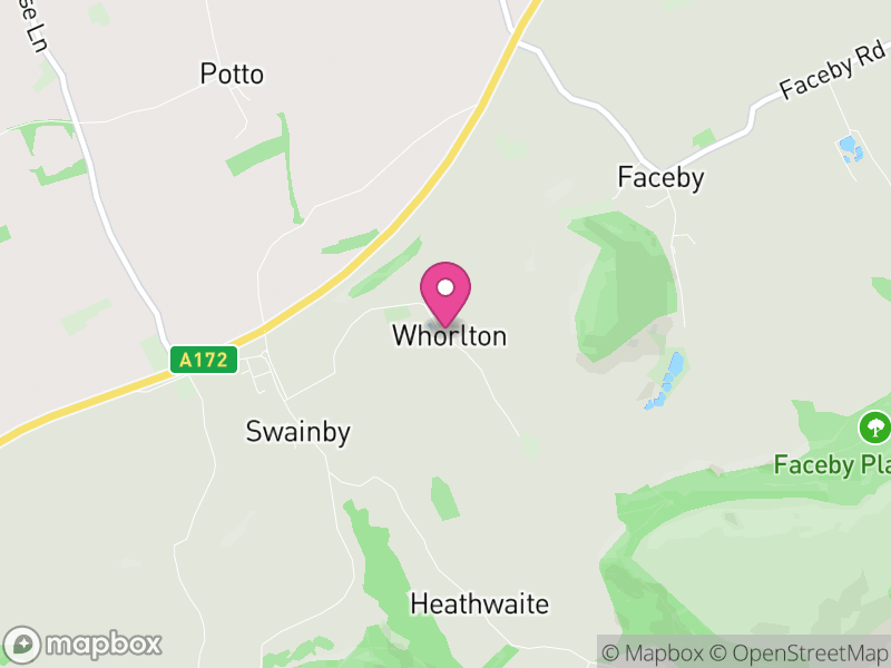 Map of Whorlton, North Yorkshire