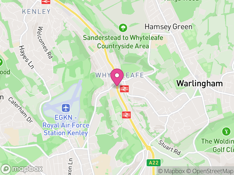 Map of Whyteleafe, Tandridge