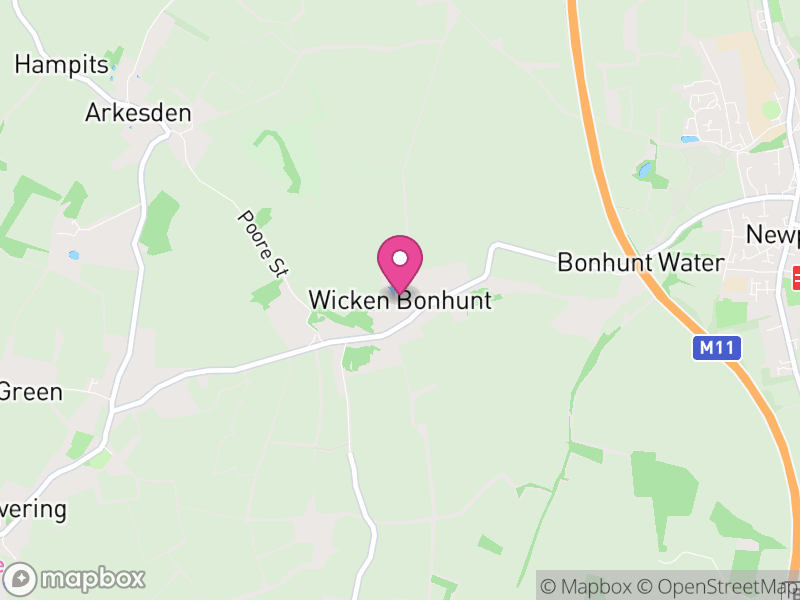 Map of Wicken Bonhunt, Uttlesford