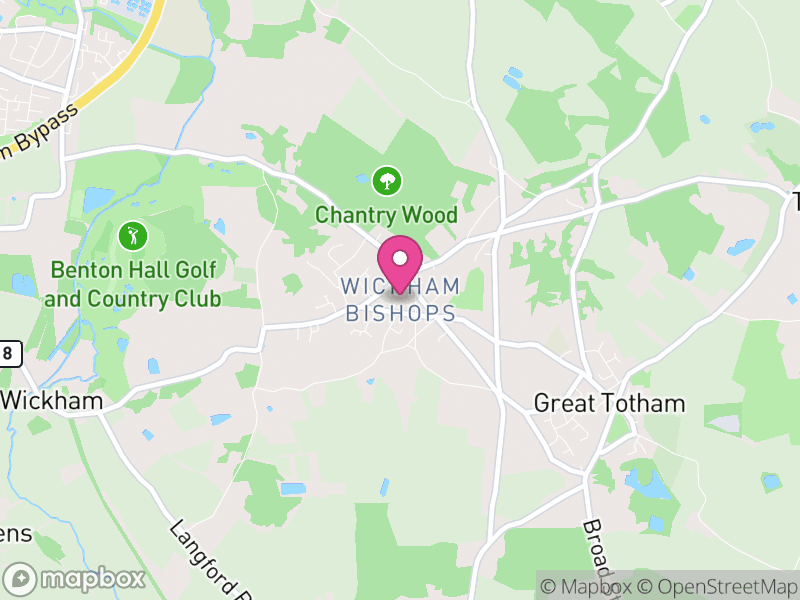 Map of Wickham Bishops, Maldon