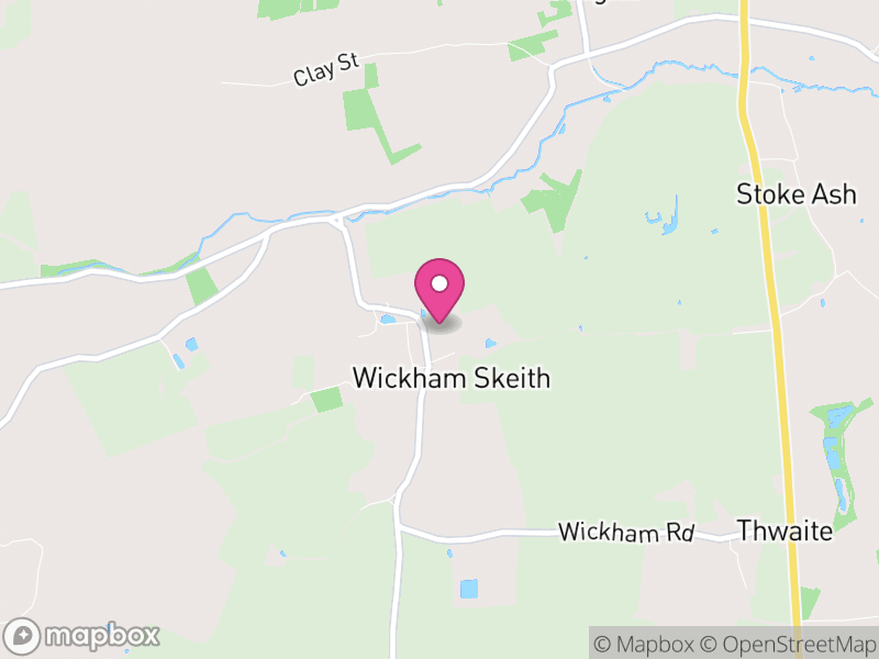 Map of Wickham Skeith, Mid Suffolk