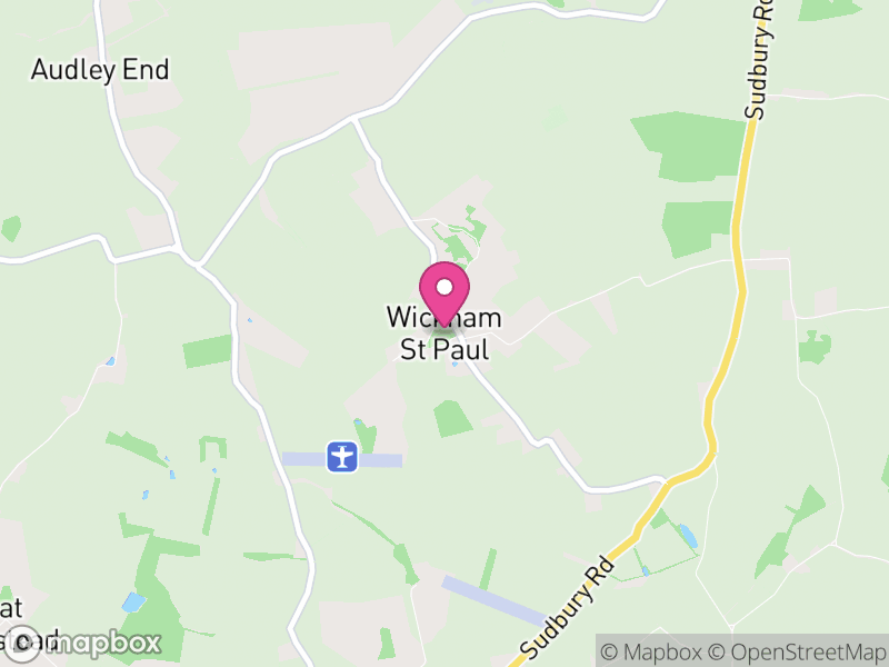 Map of Wickham St. Paul, Braintree