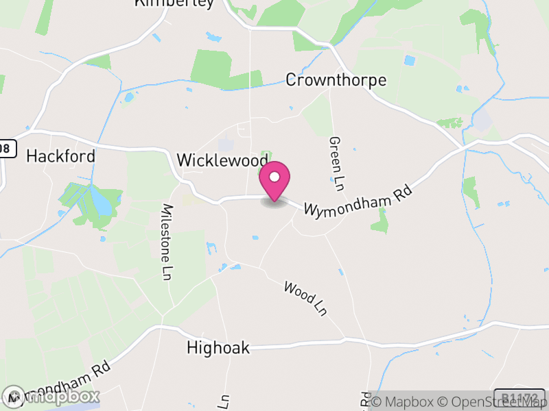 Map of Wicklewood, South Norfolk