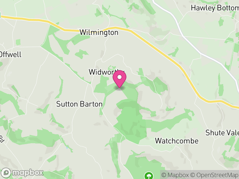 Map of Widworthy, East Devon