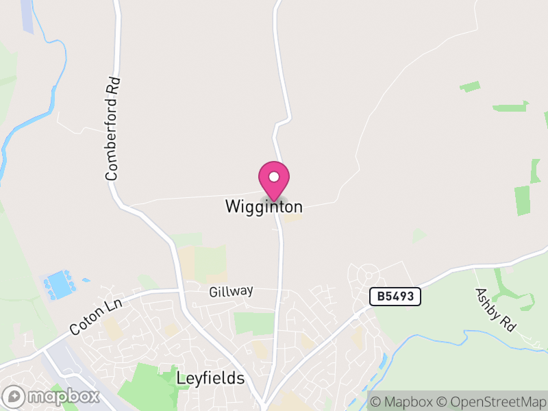 Map of Wigginton and Hopwas, Lichfield