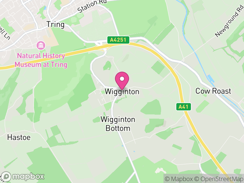 Map of Wigginton, Dacorum